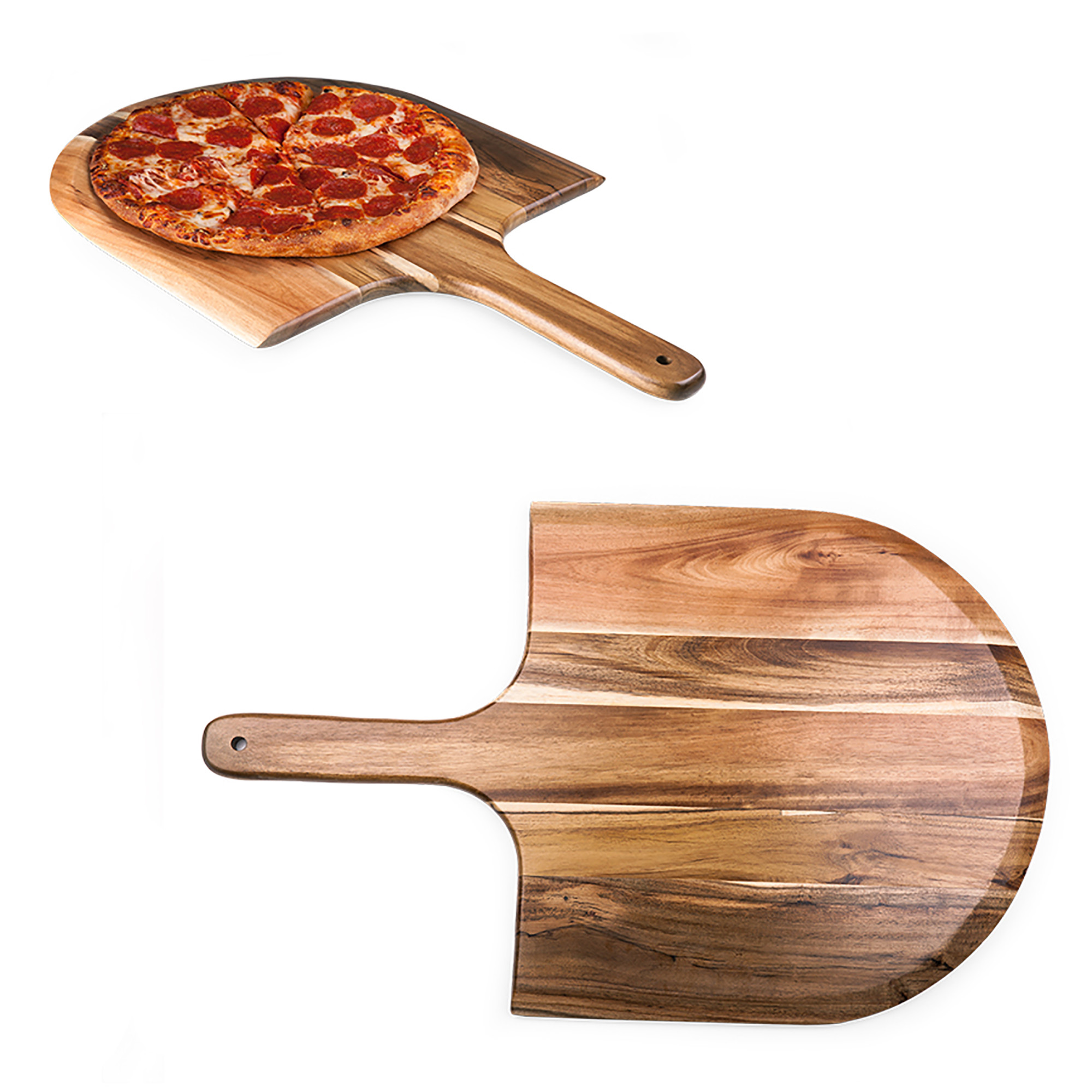 Acacia Pizza Peel Serving Paddle, (Acacia Wood)