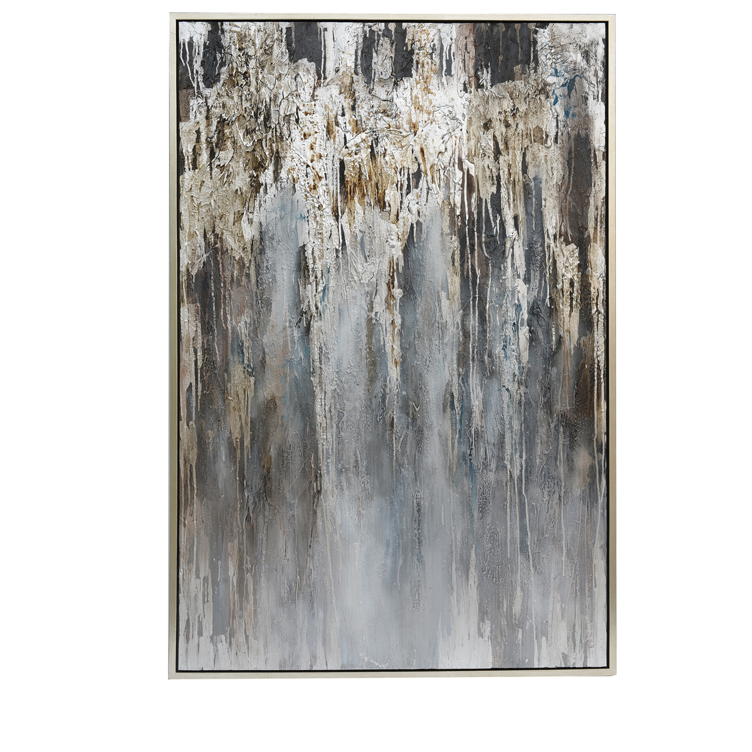 Abstract Silver Painting
