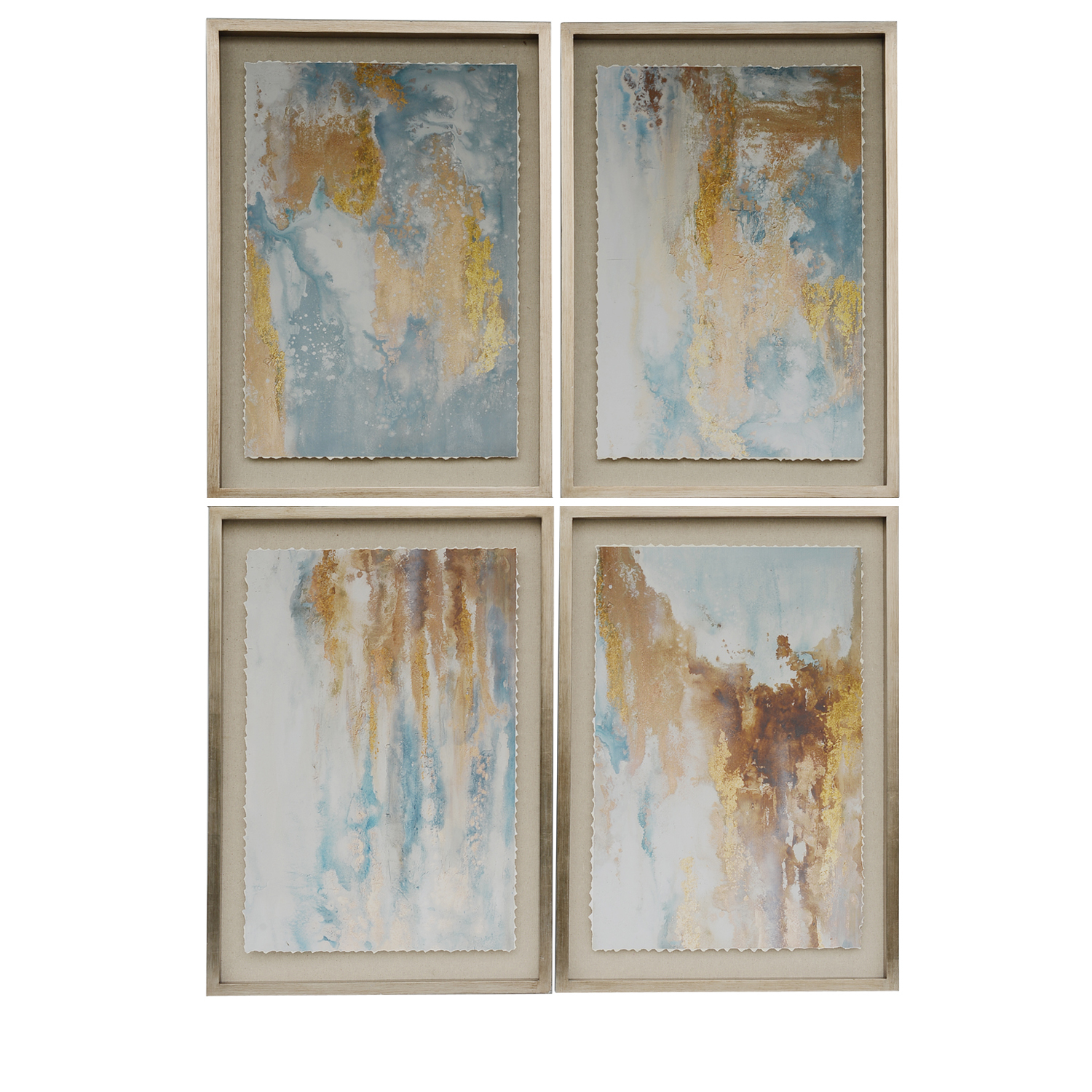 Set of 4 Abstract Oil Painting